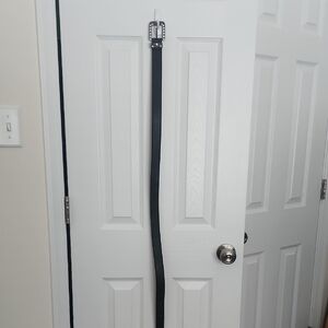 Relic Black Belt with Silver Buckle